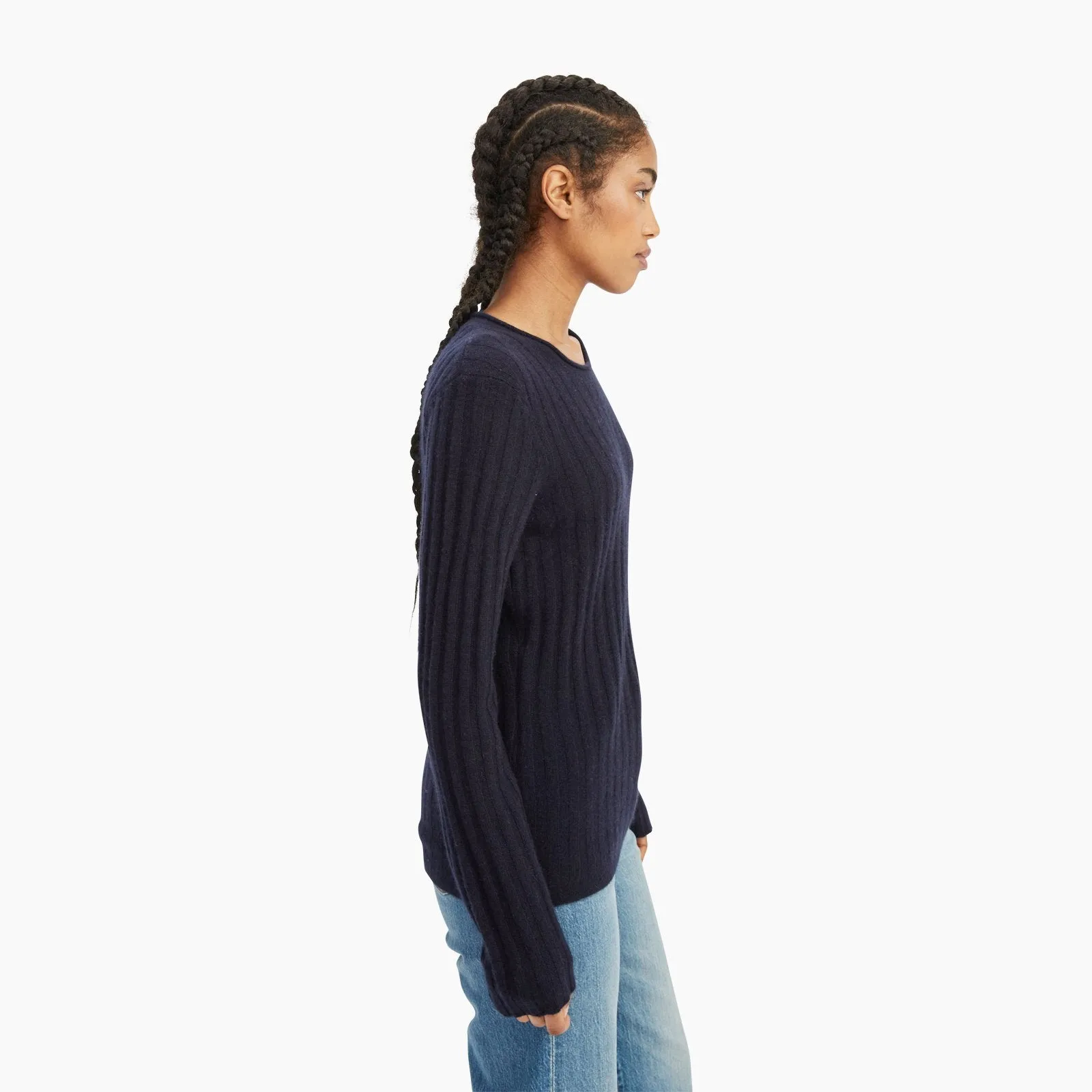 Lightweight Cashmere Ribbed Sweater