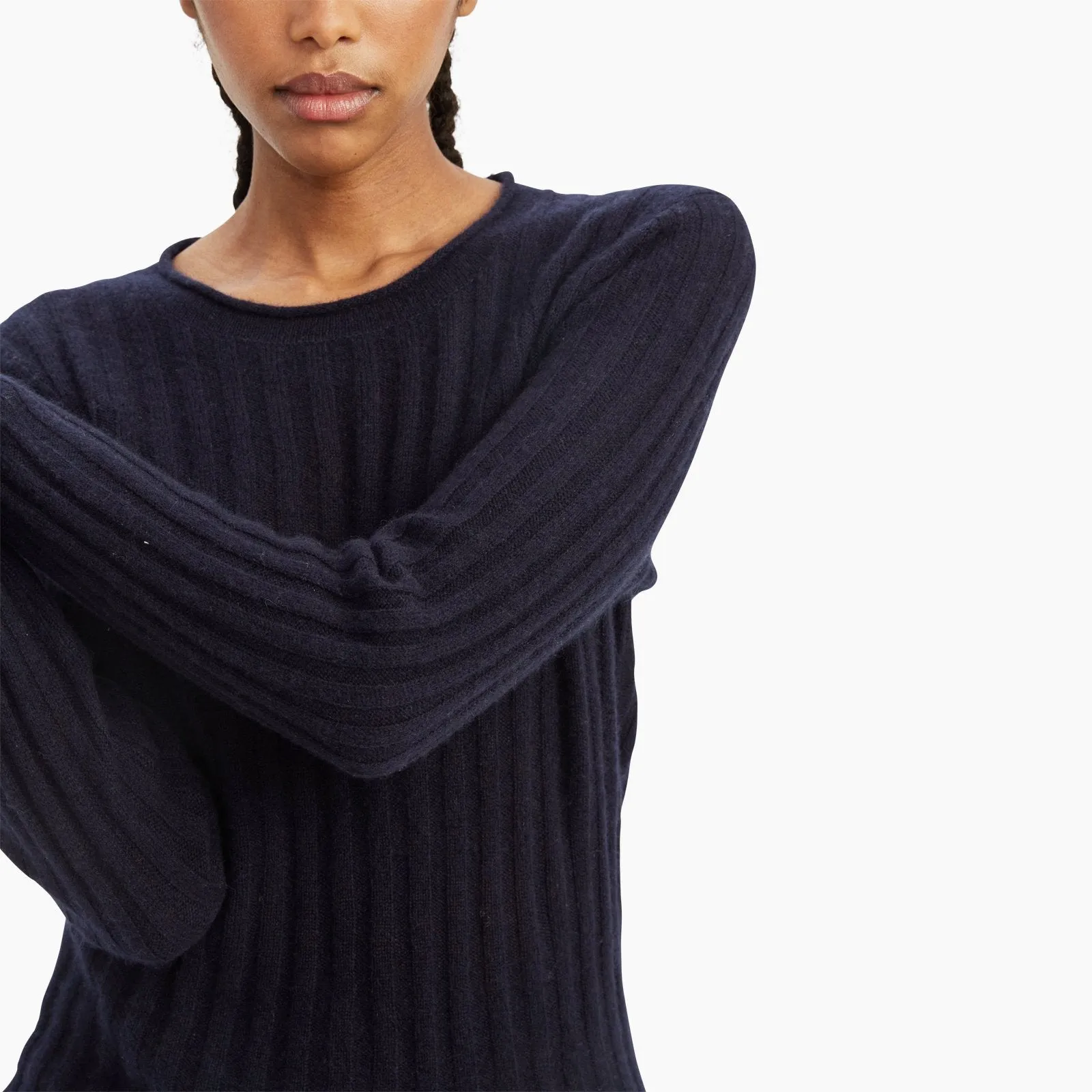 Lightweight Cashmere Ribbed Sweater