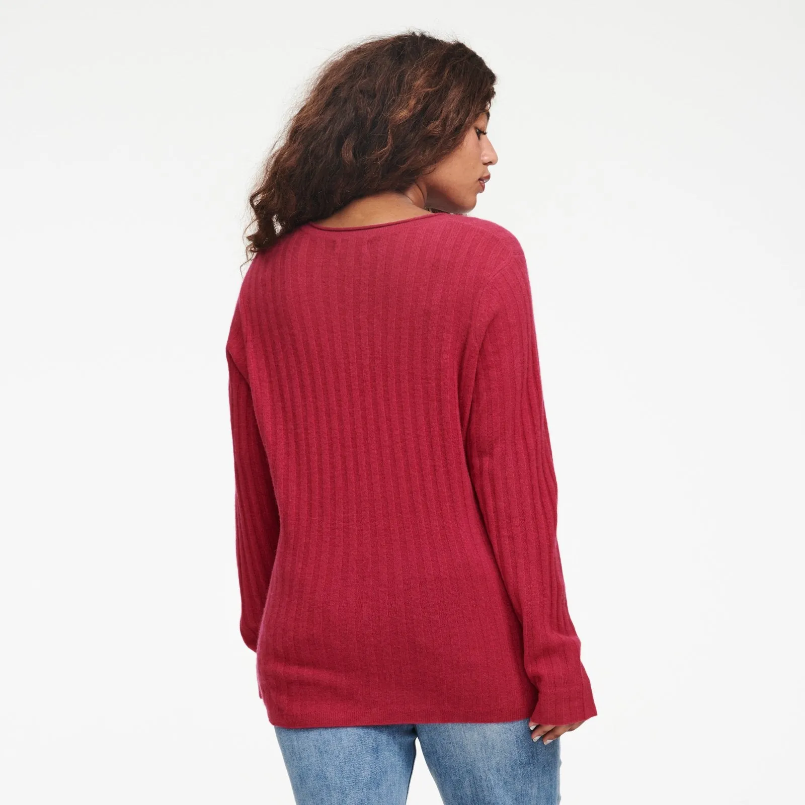 Lightweight Cashmere Ribbed Sweater