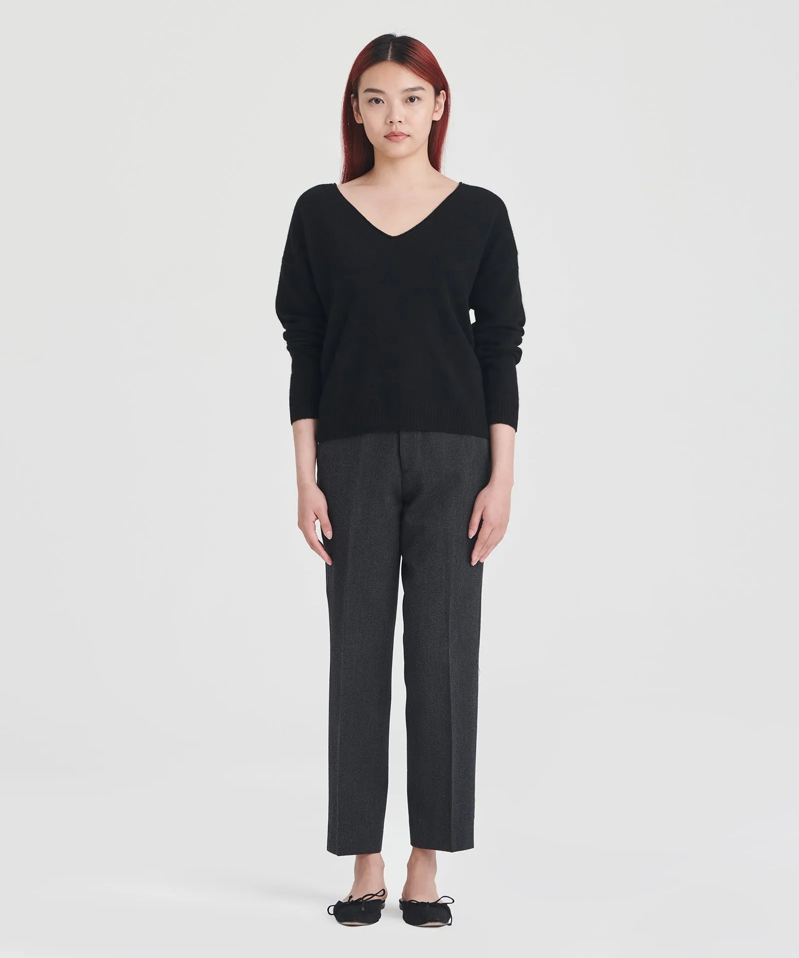 Lightweight Cashmere V-Neck Sweater