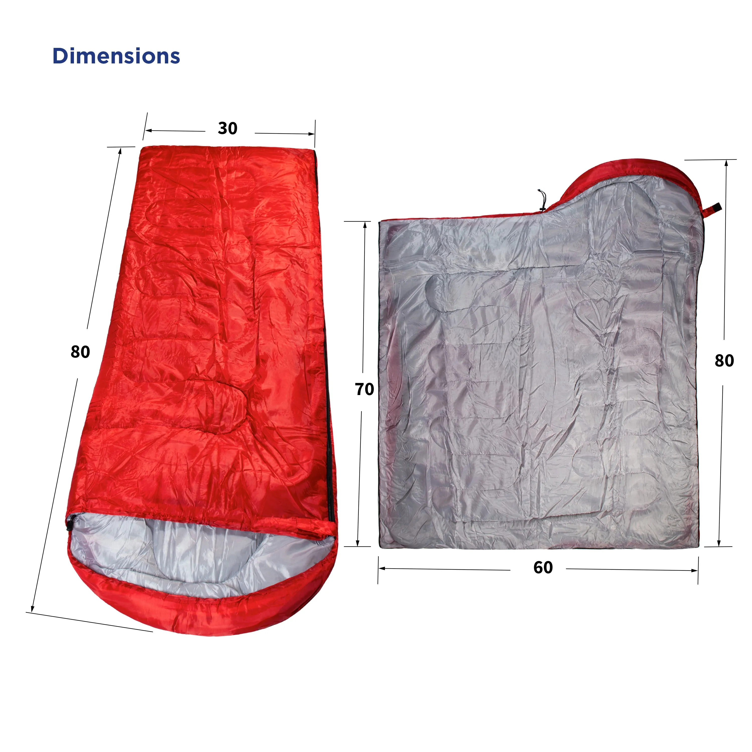 Lightweight Sleeping Bag 2 Lbs - Bulk Winter Accessories | Wholesale Case of 12 Sleeping Bags