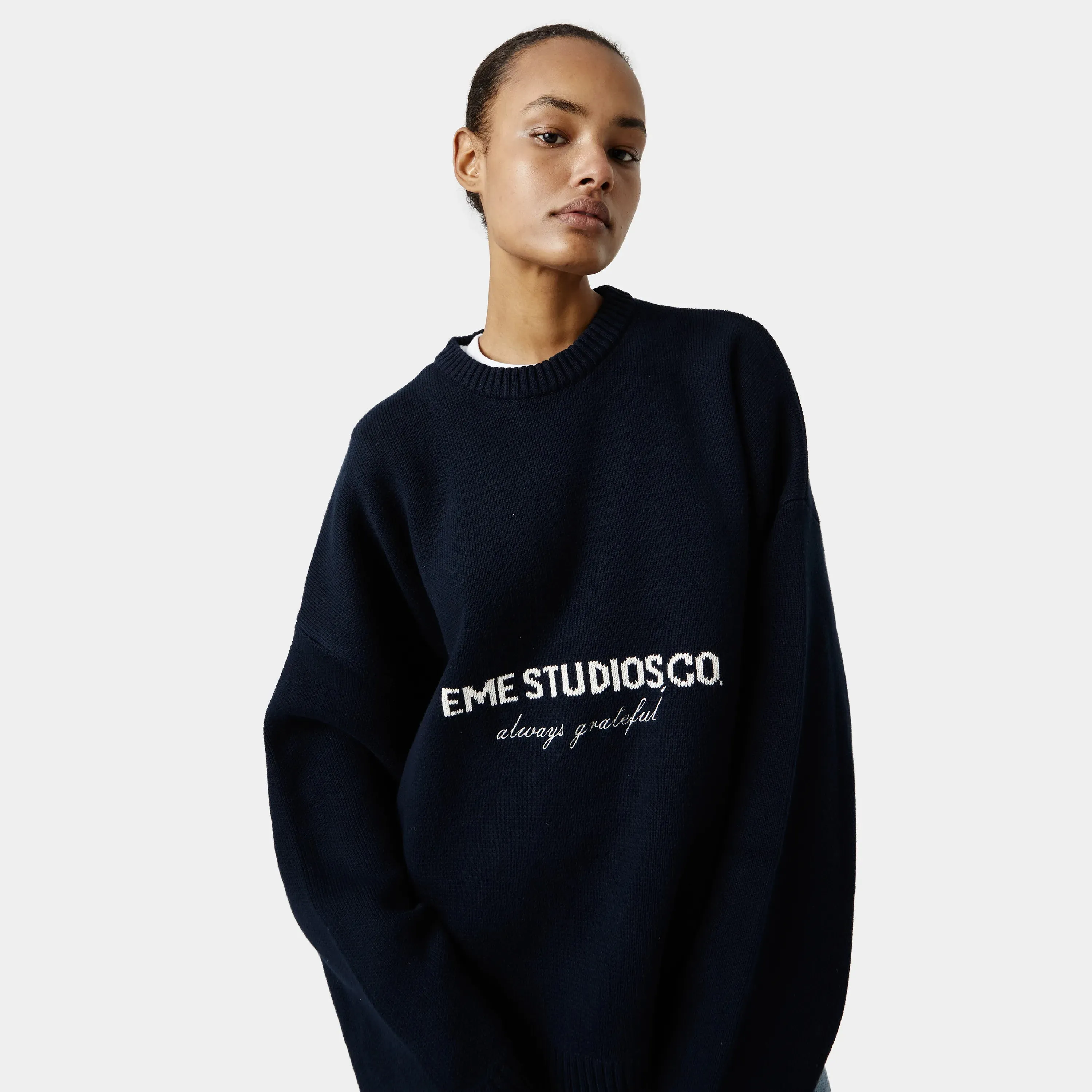 Master Navy Knit Sweater