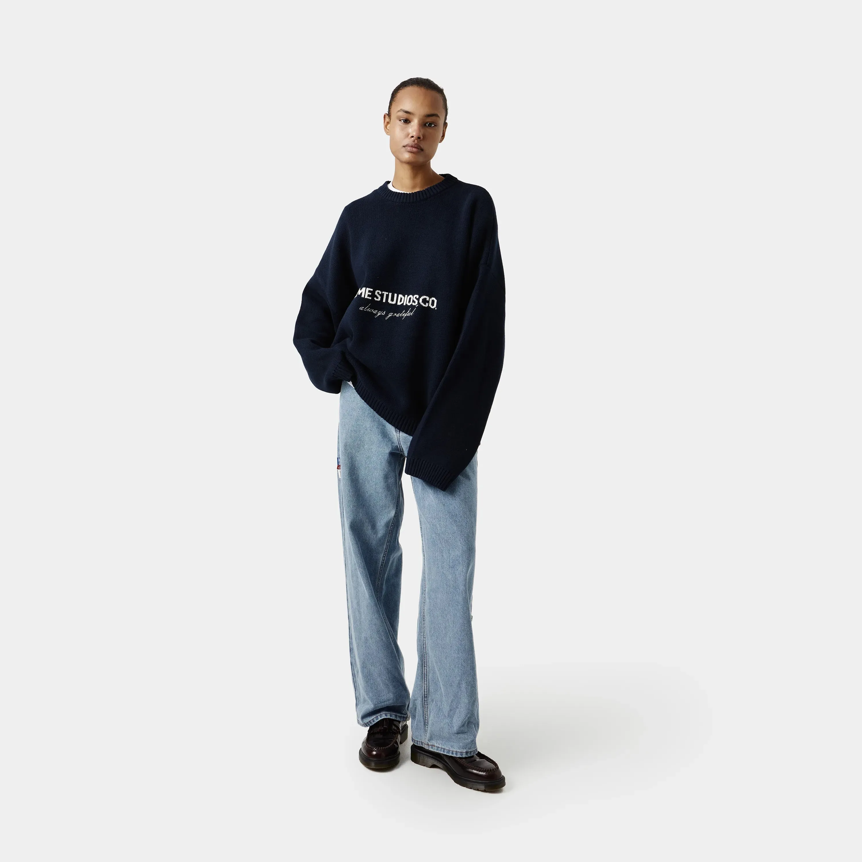 Master Navy Knit Sweater