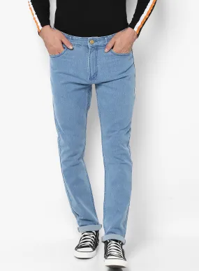 Men's Light Blue Slim Fit Stretchable Jeans