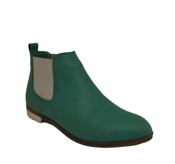 Miss M Silvia Leather Boot SALE ~ Green ~ Blue