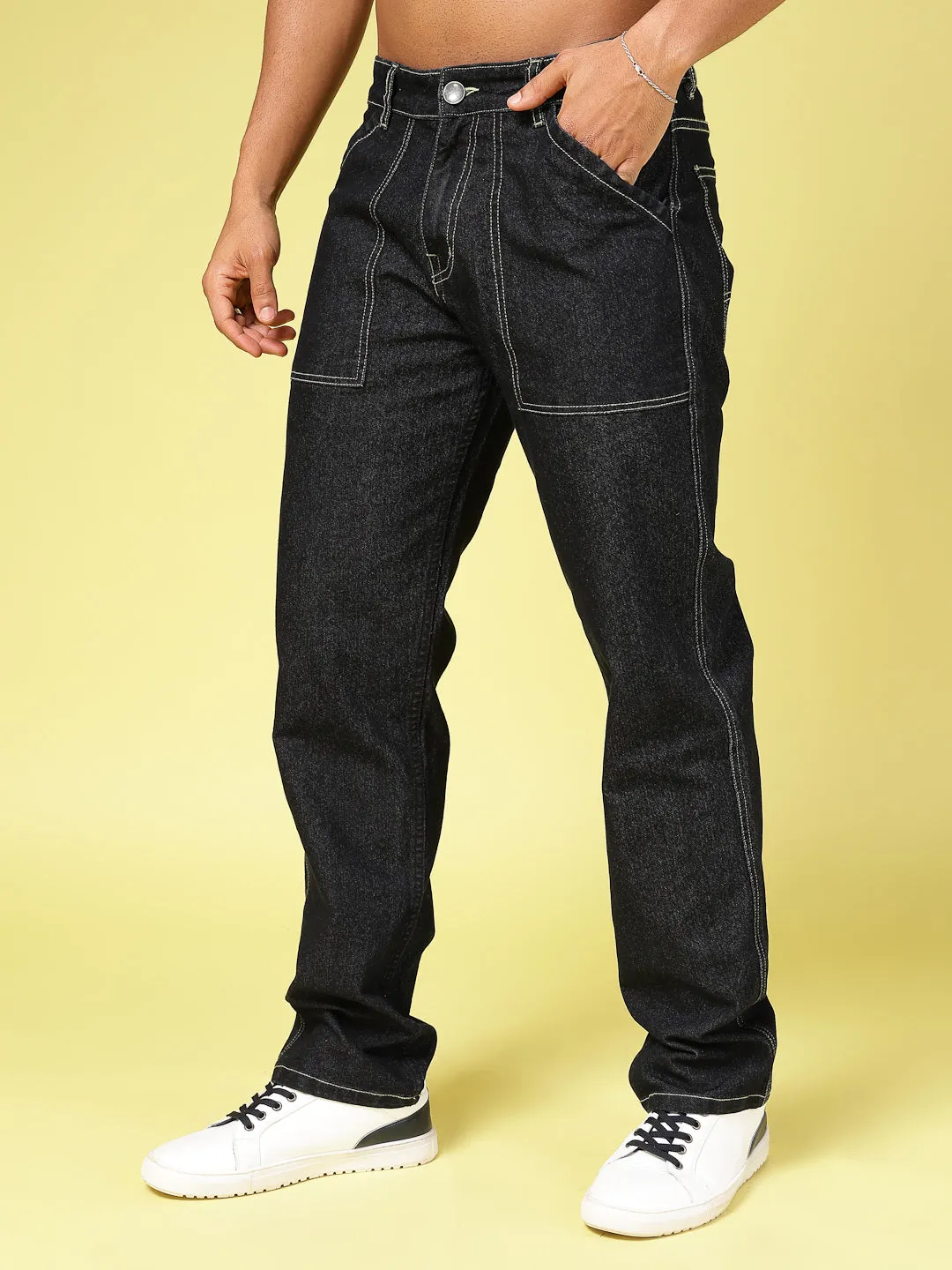 Modern Straight Fit Cotton Denim Jeans