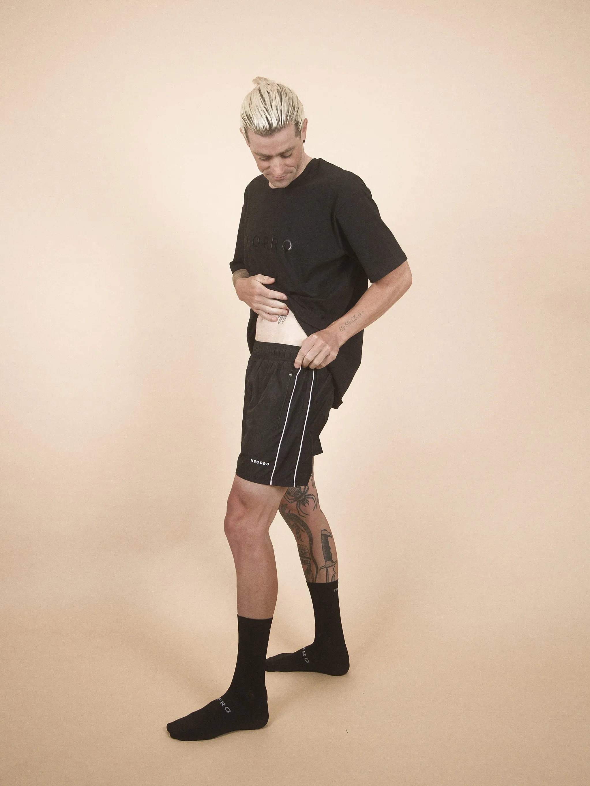 NeoPro Black Sports Shorts