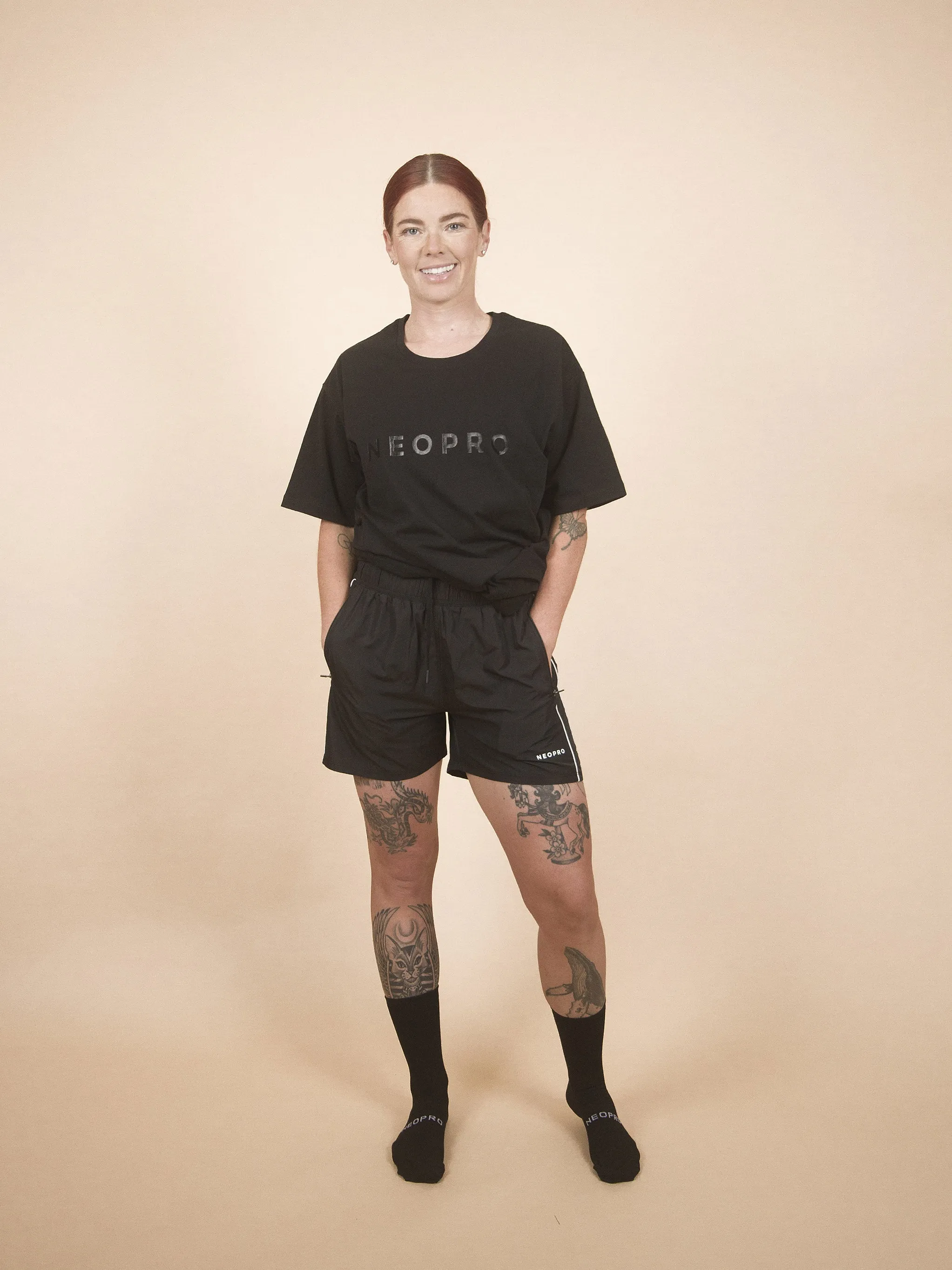 NeoPro Black Sports Shorts