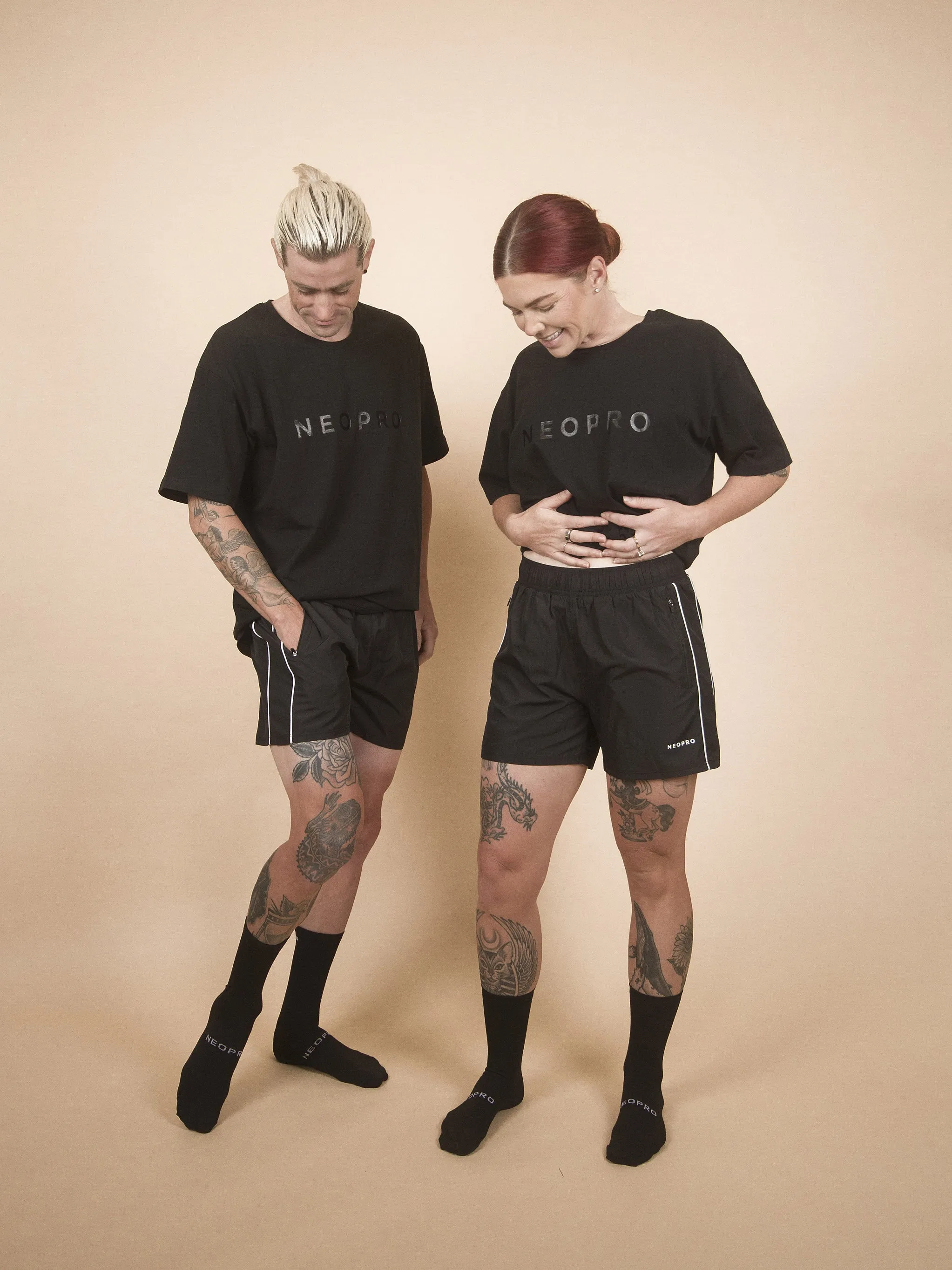 NeoPro Black Sports Shorts