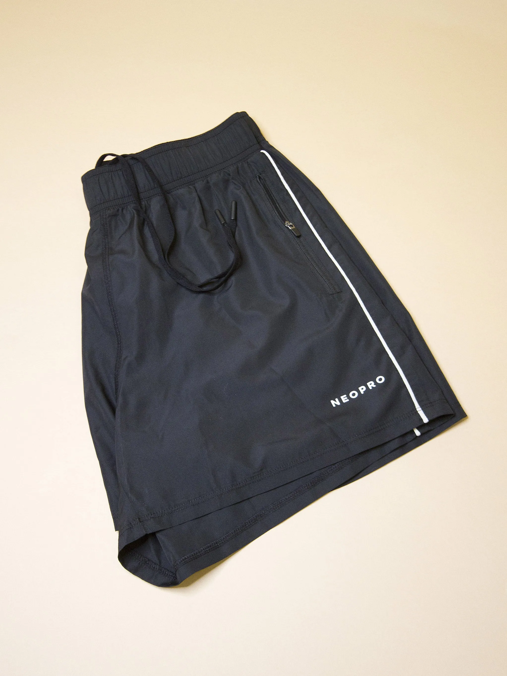 NeoPro Black Sports Shorts