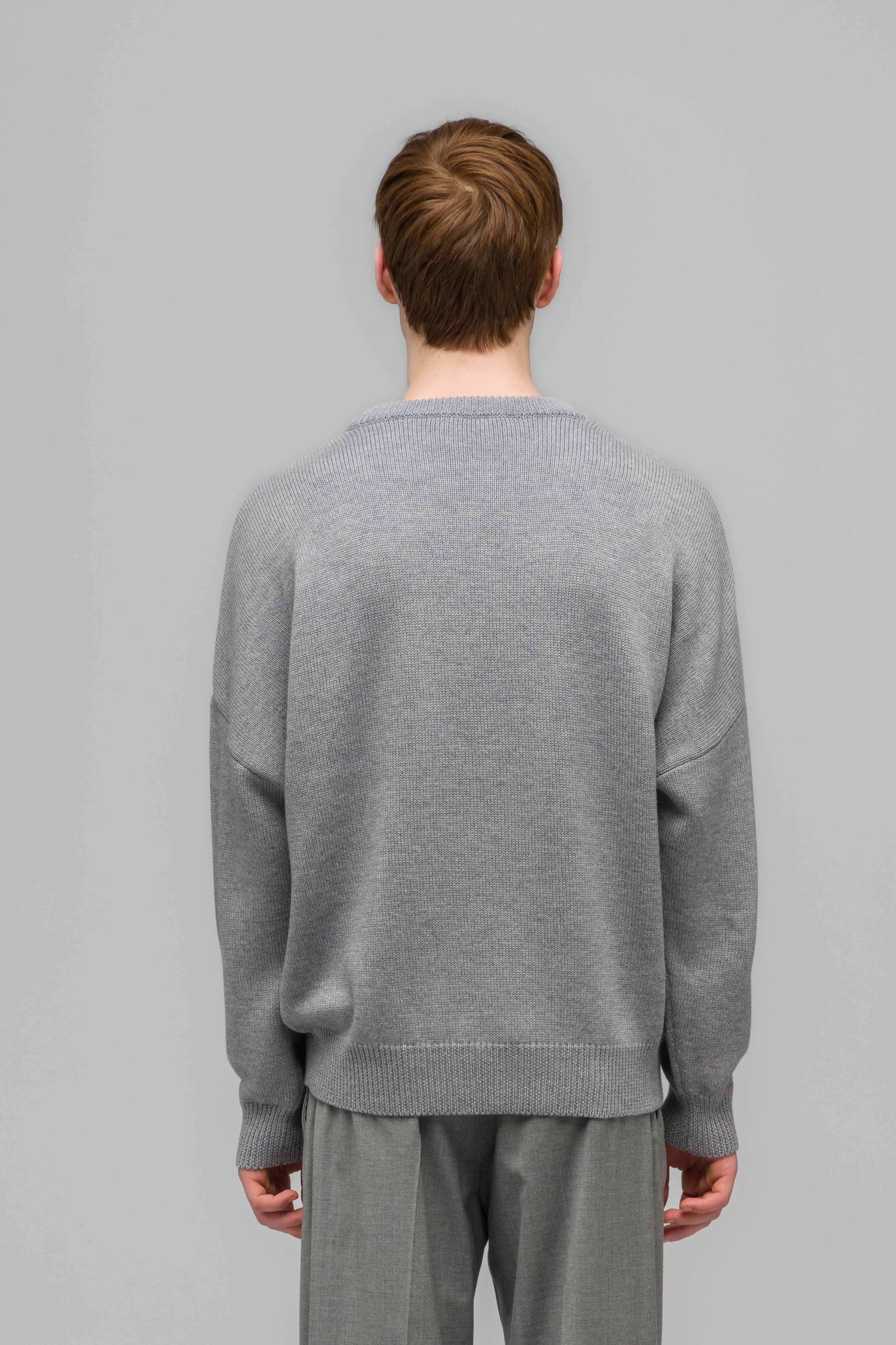 "SELFIE" SWEATER GREY MELANGE