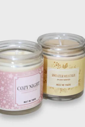 "Sweater weather" candle