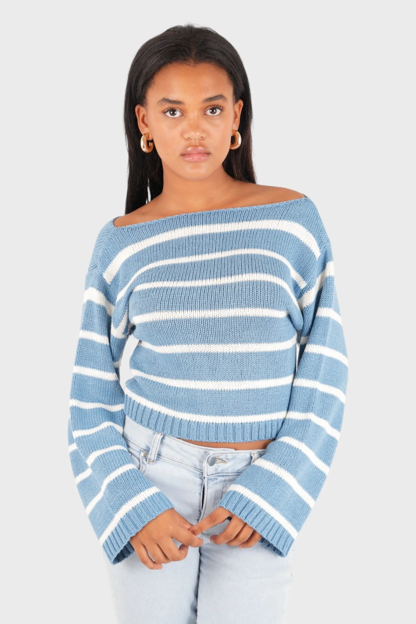 "Sweden" sweater light blue