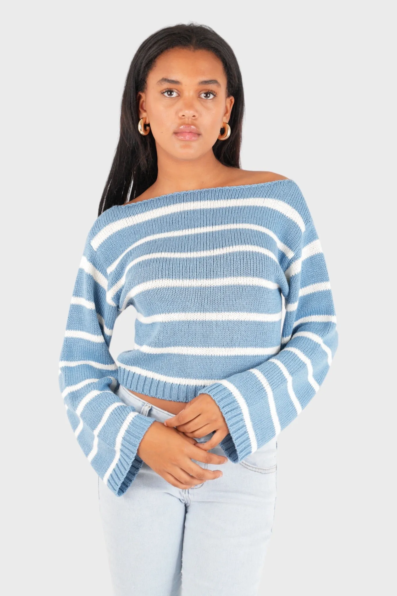 "Sweden" sweater light blue