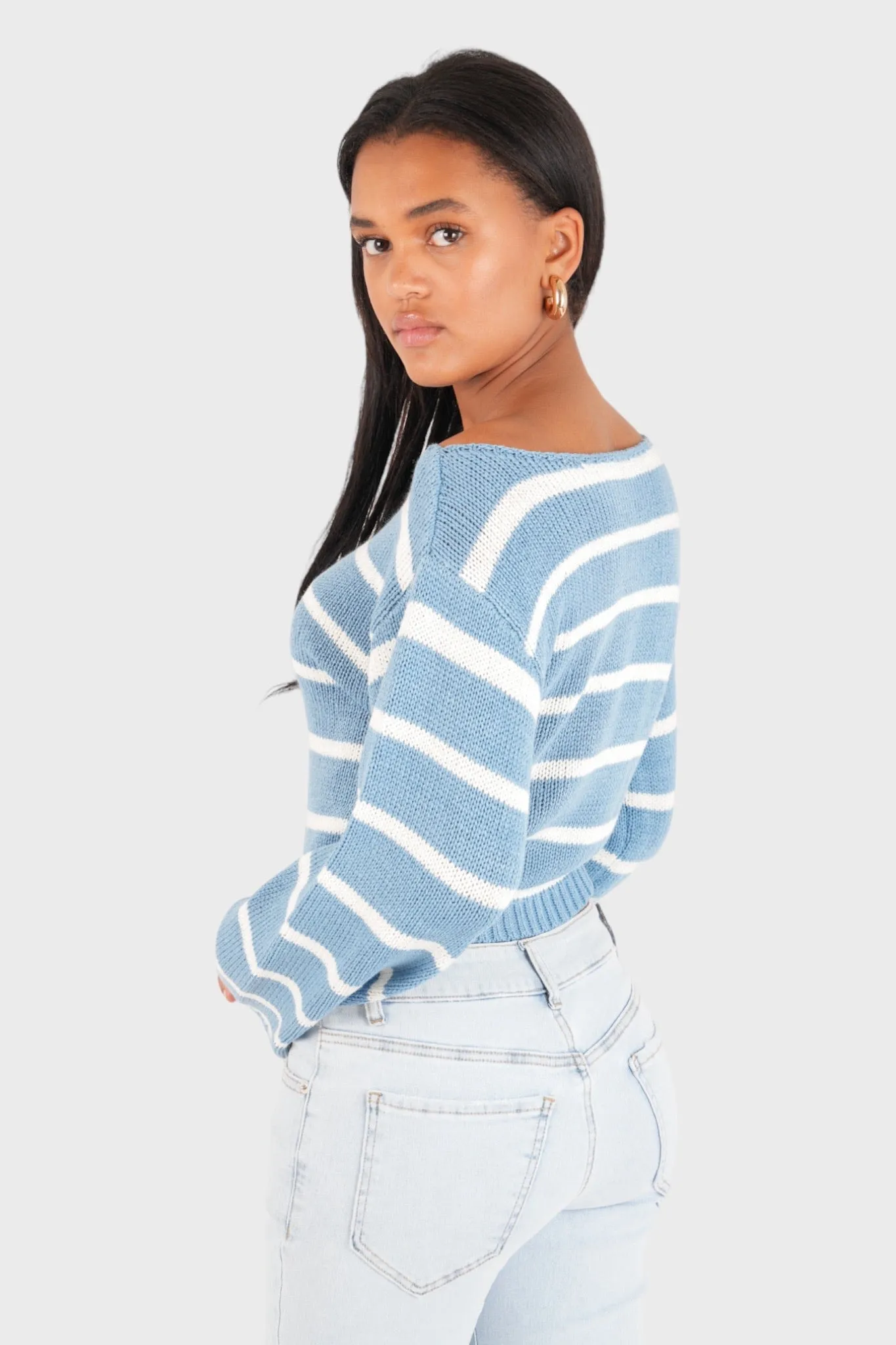 "Sweden" sweater light blue