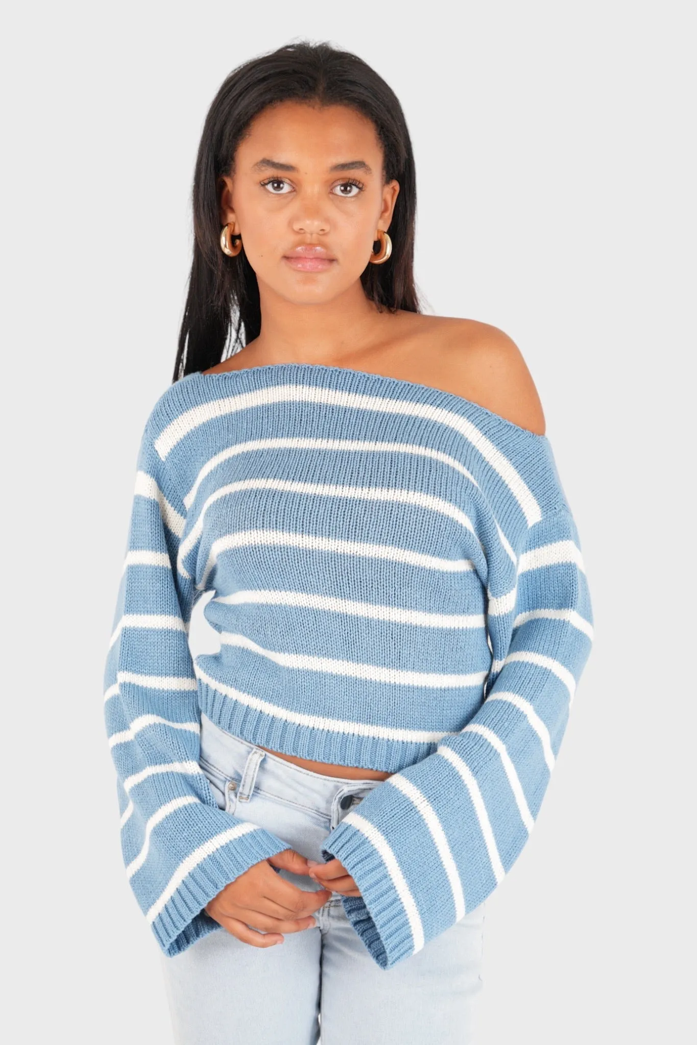 "Sweden" sweater light blue