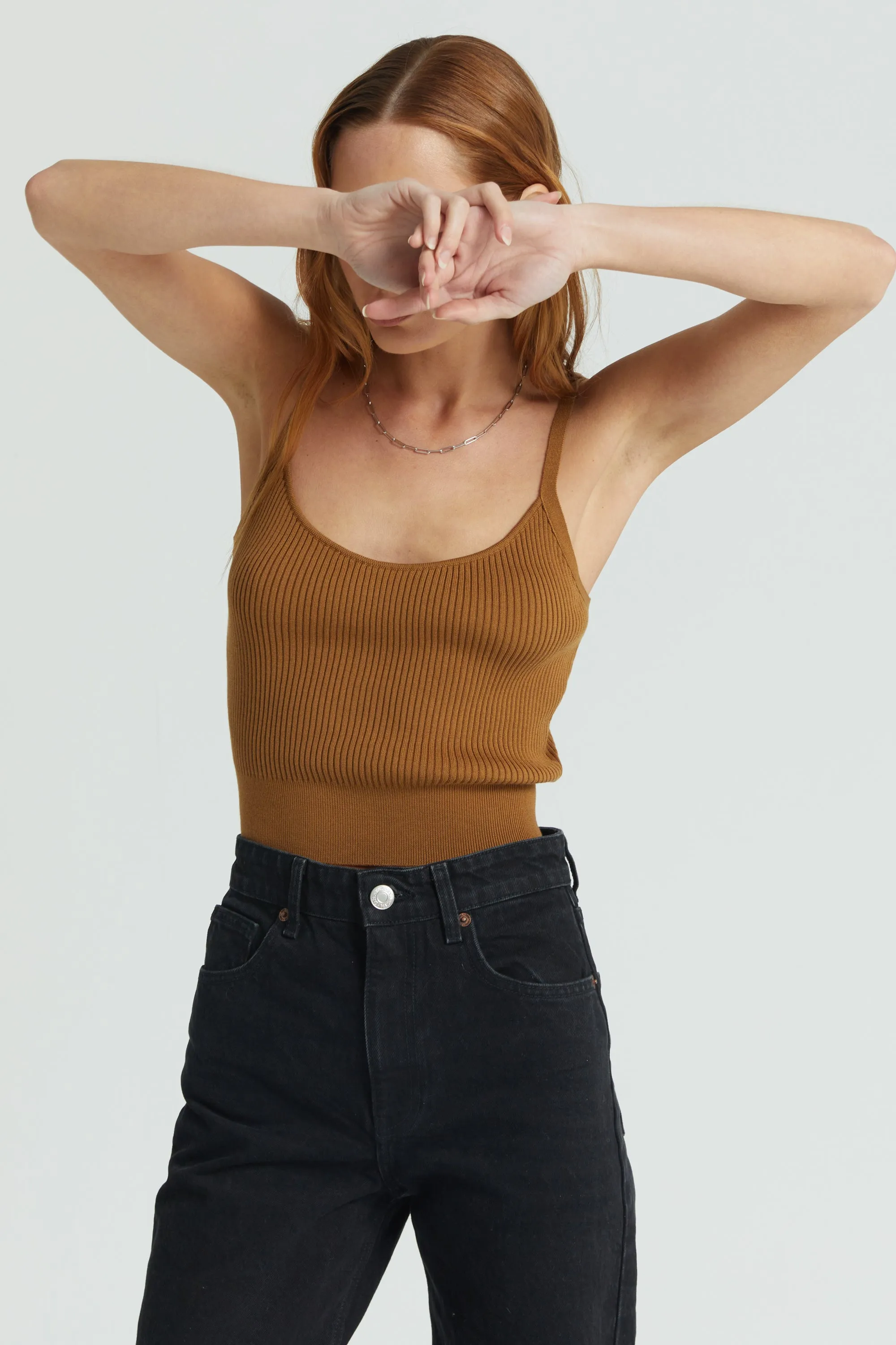 Ribbed Cami Sweater Top