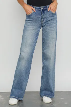 Risen Courtney Midrise Wideleg Jeans