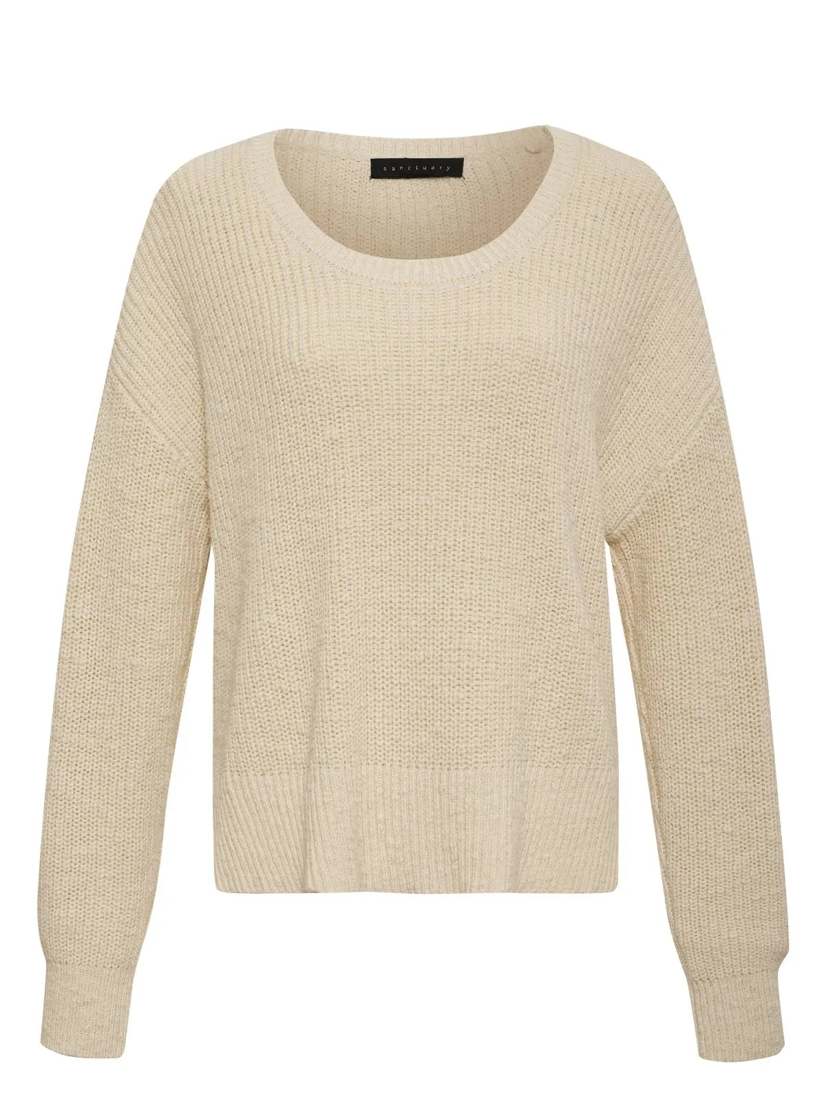 Scoop Neck Sweater Eco Natural