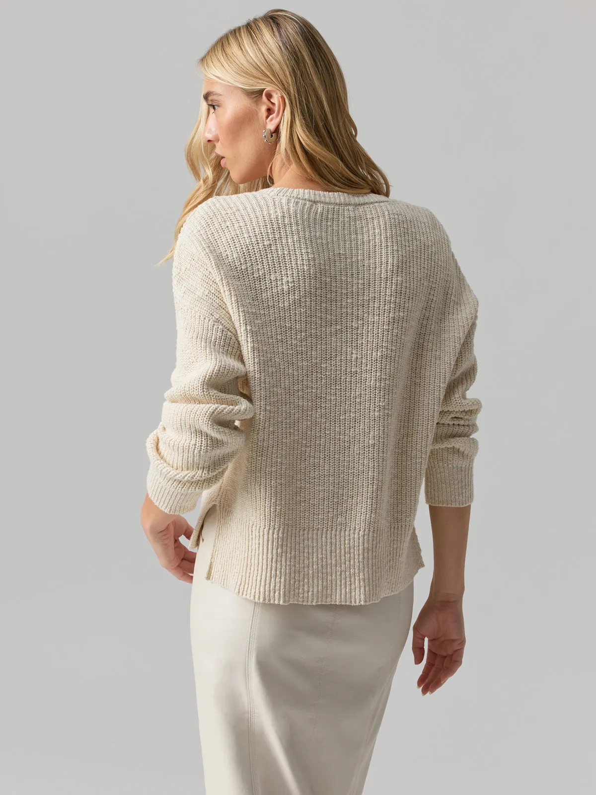 Scoop Neck Sweater Eco Natural