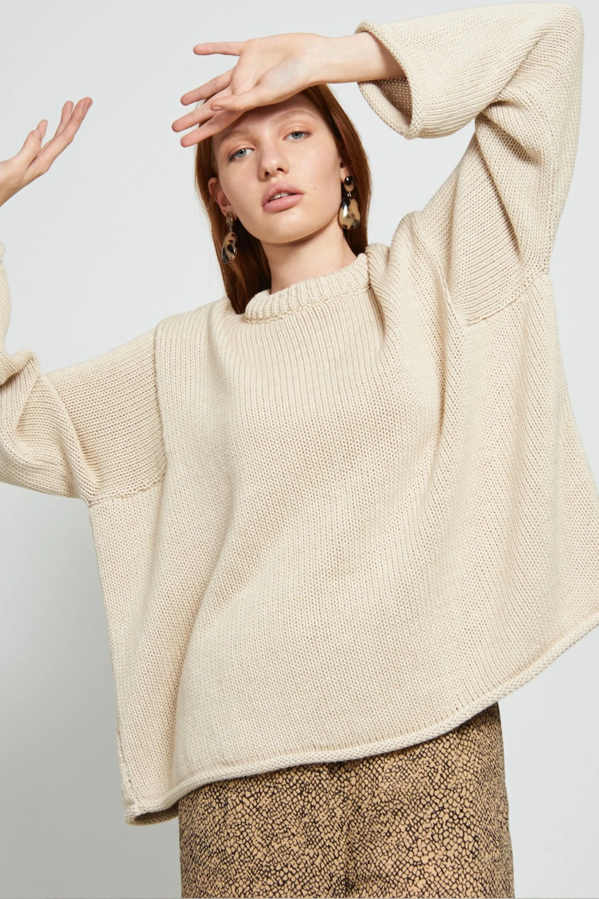 sona knit sweater sand