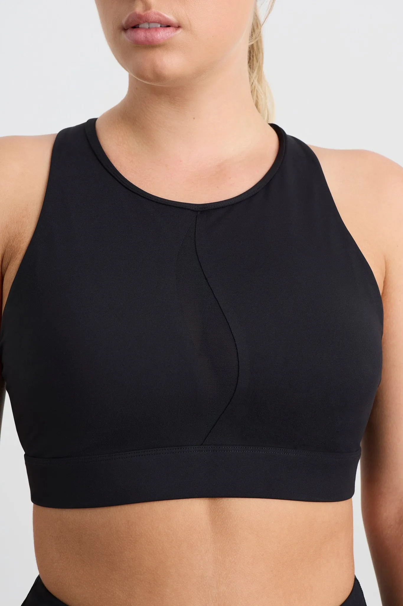 Spliced Mesh Sports Bra 370