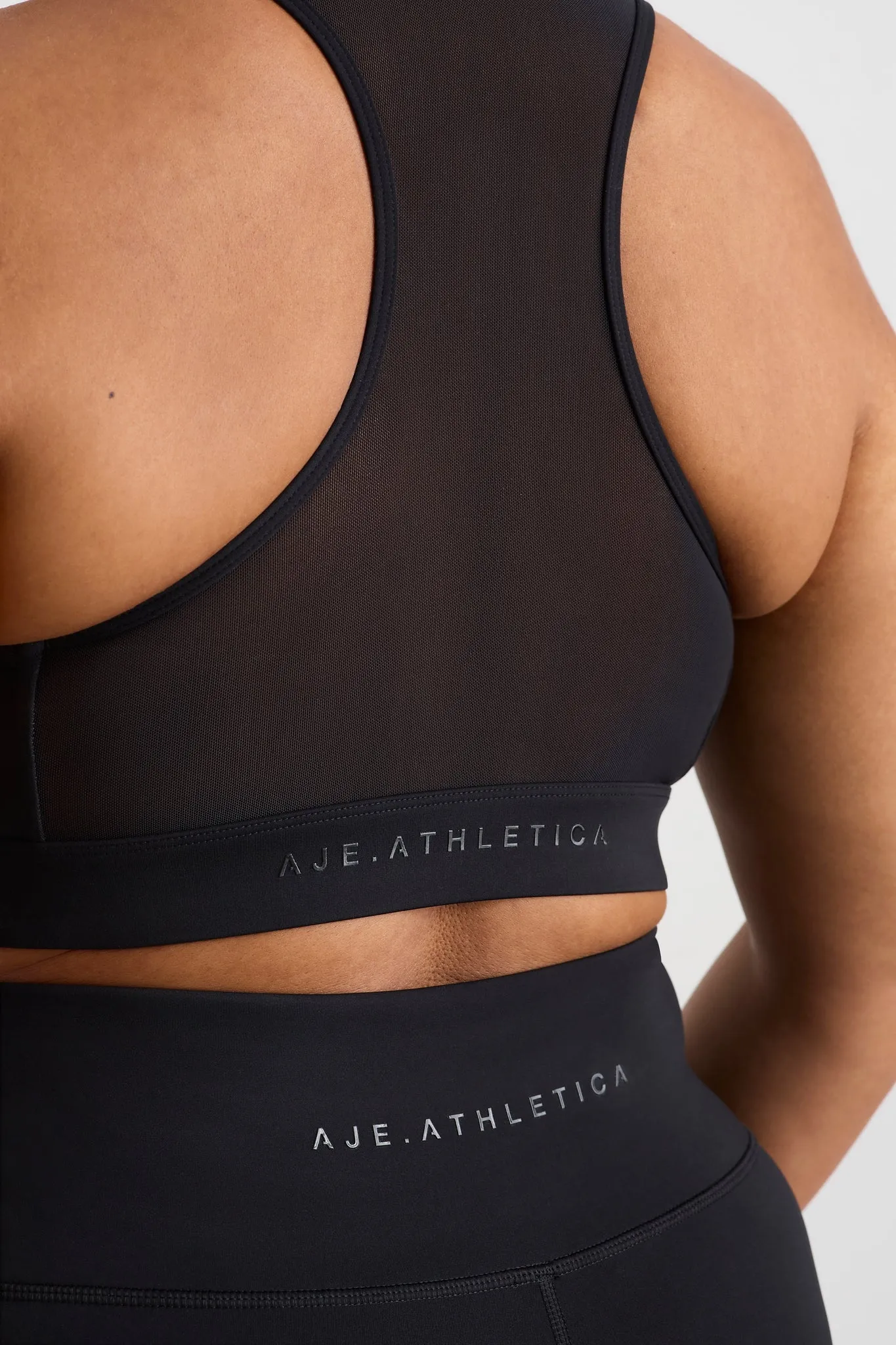 Spliced Mesh Sports Bra 370