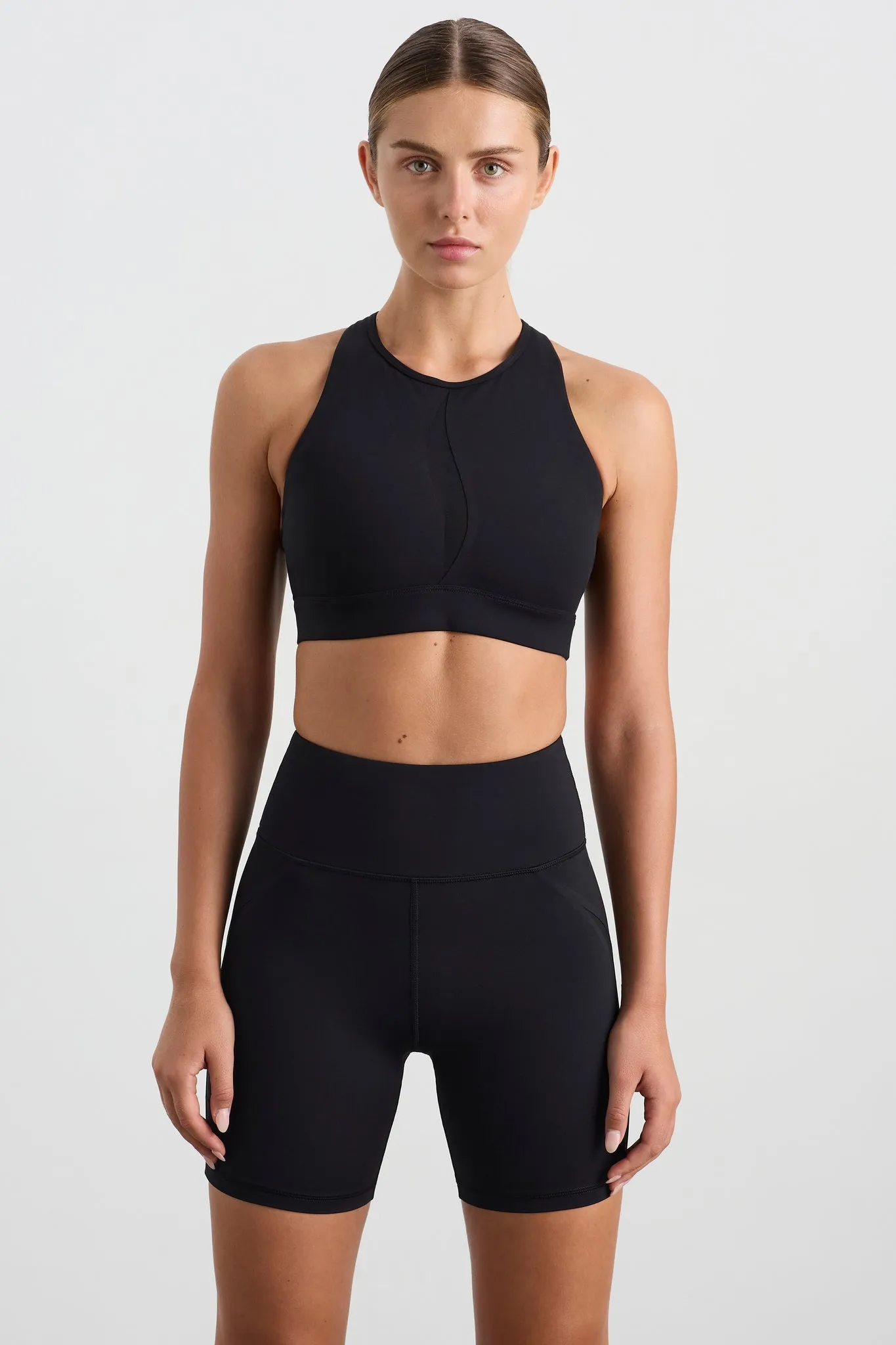 Spliced Mesh Sports Bra 370