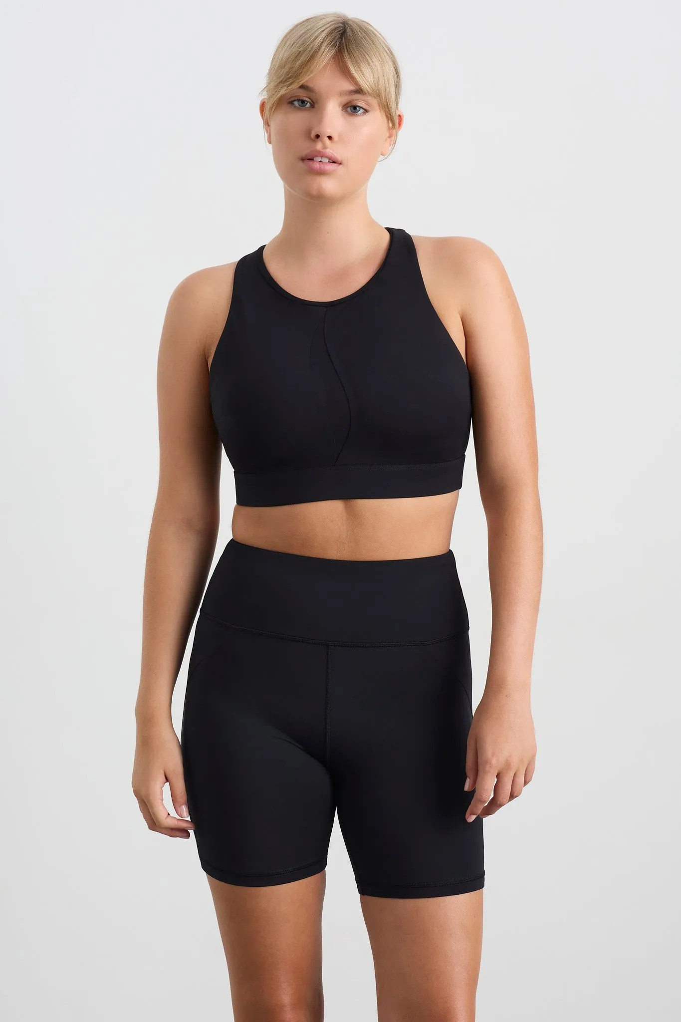 Spliced Mesh Sports Bra 370