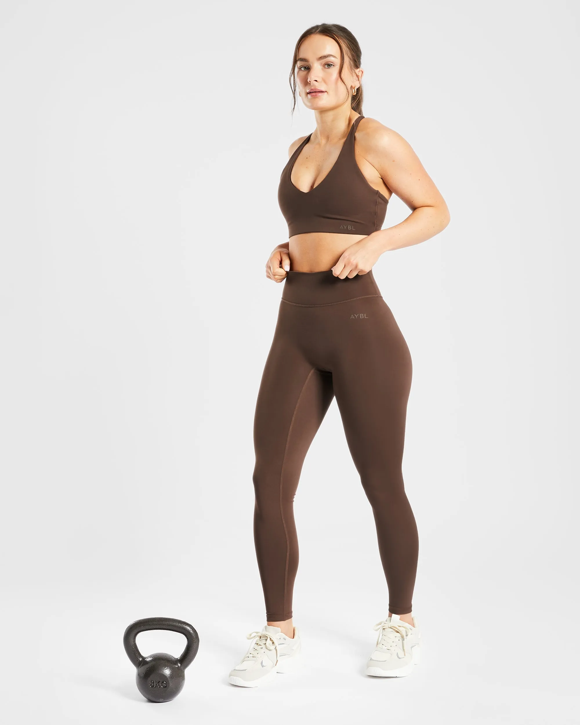 Staple Sports Bra - Brown