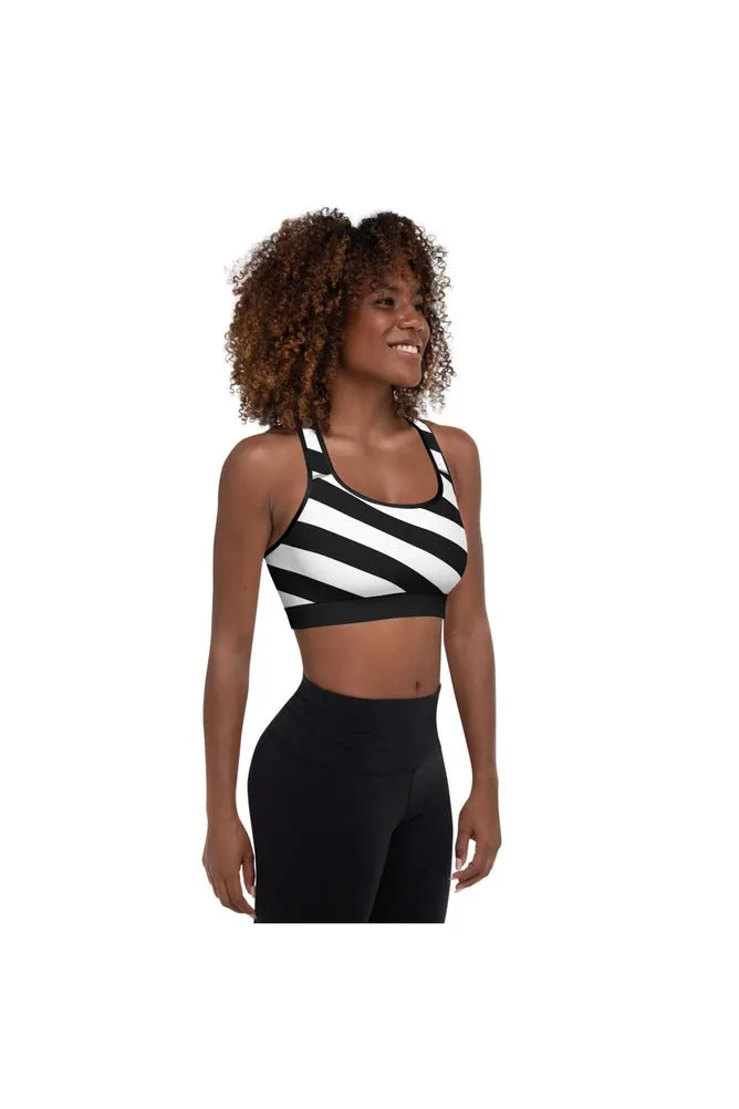 Stripe Tornado Padded Sports Bra