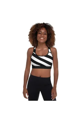 Stripe Tornado Padded Sports Bra