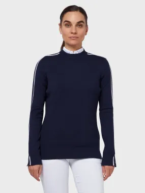 Striped Women's Sweater In Peacoat