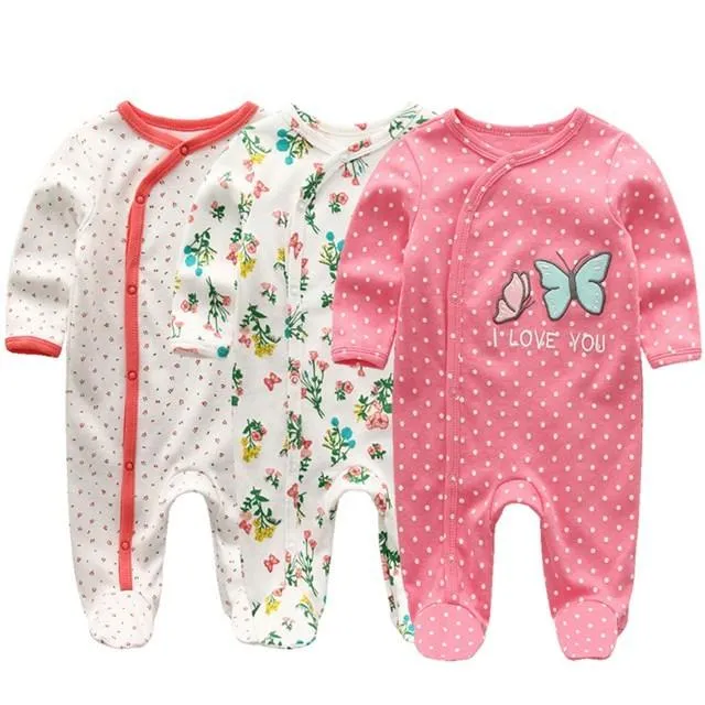 Summer Baby Rompers Spring Newborn Baby Clothes For Girls Boys Long Sleeve ropa bebe Jumpsuit Baby Clothing boy Kids Outfits