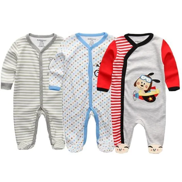 Summer Baby Rompers Spring Newborn Baby Clothes For Girls Boys Long Sleeve ropa bebe Jumpsuit Baby Clothing boy Kids Outfits