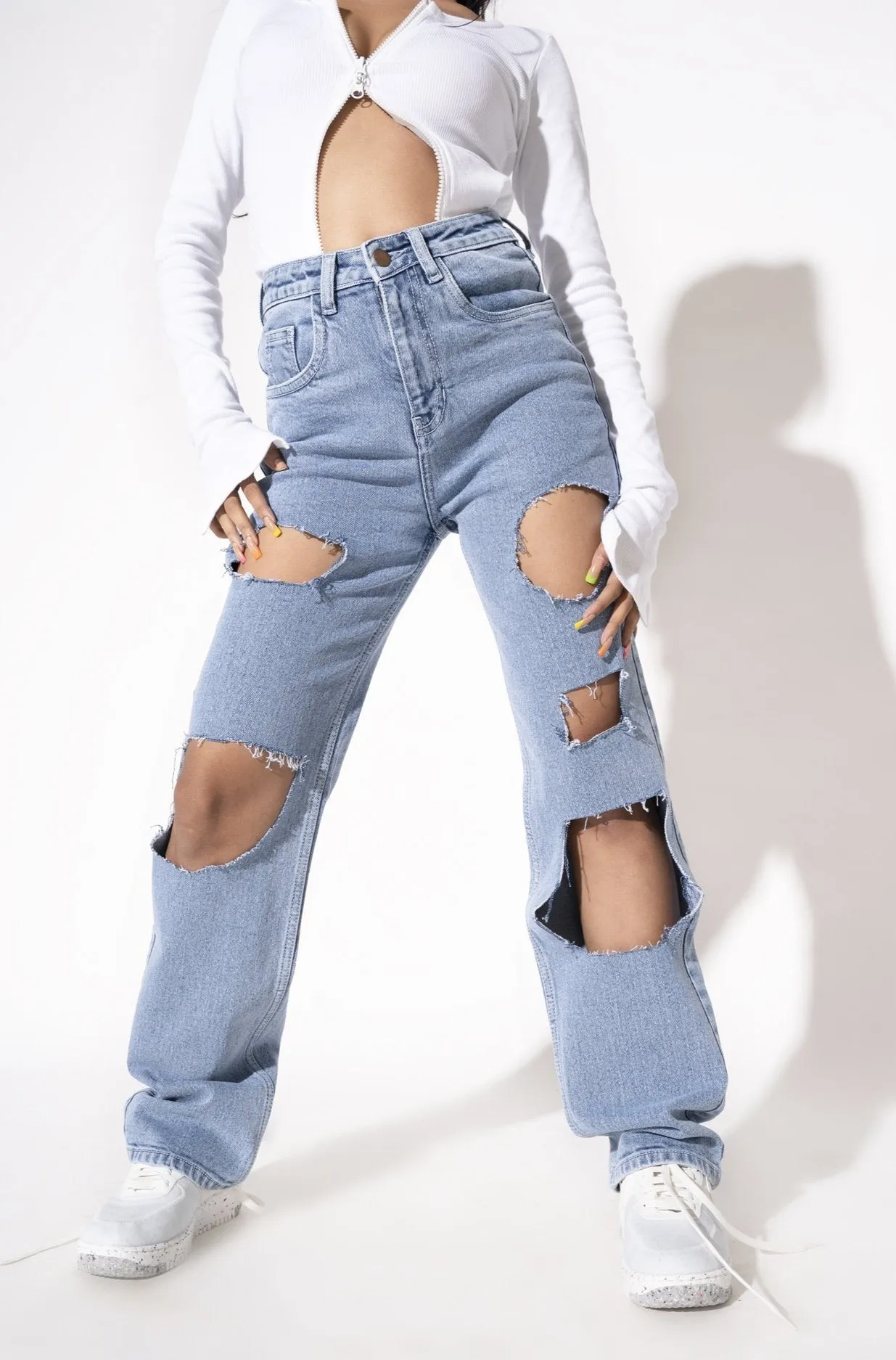 Super Ripped Mom Fit Jeans