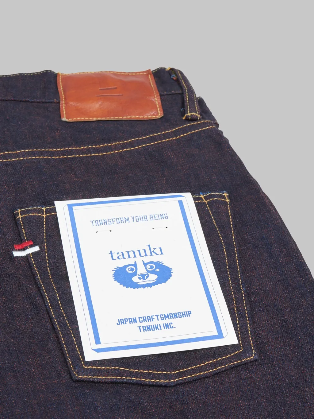 Tanuki KHT "Kakishibu" 14.5oz High Tapered Jeans