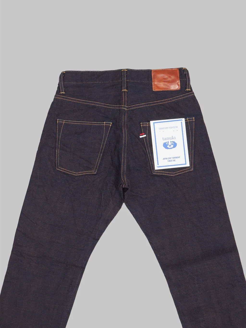 Tanuki KHT "Kakishibu" 14.5oz High Tapered Jeans