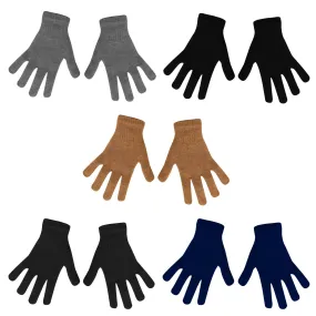 Unisex Bulk Winter Gloves in 5 Assorted Colors - Cold Weather Case of 96 Glove Pairs