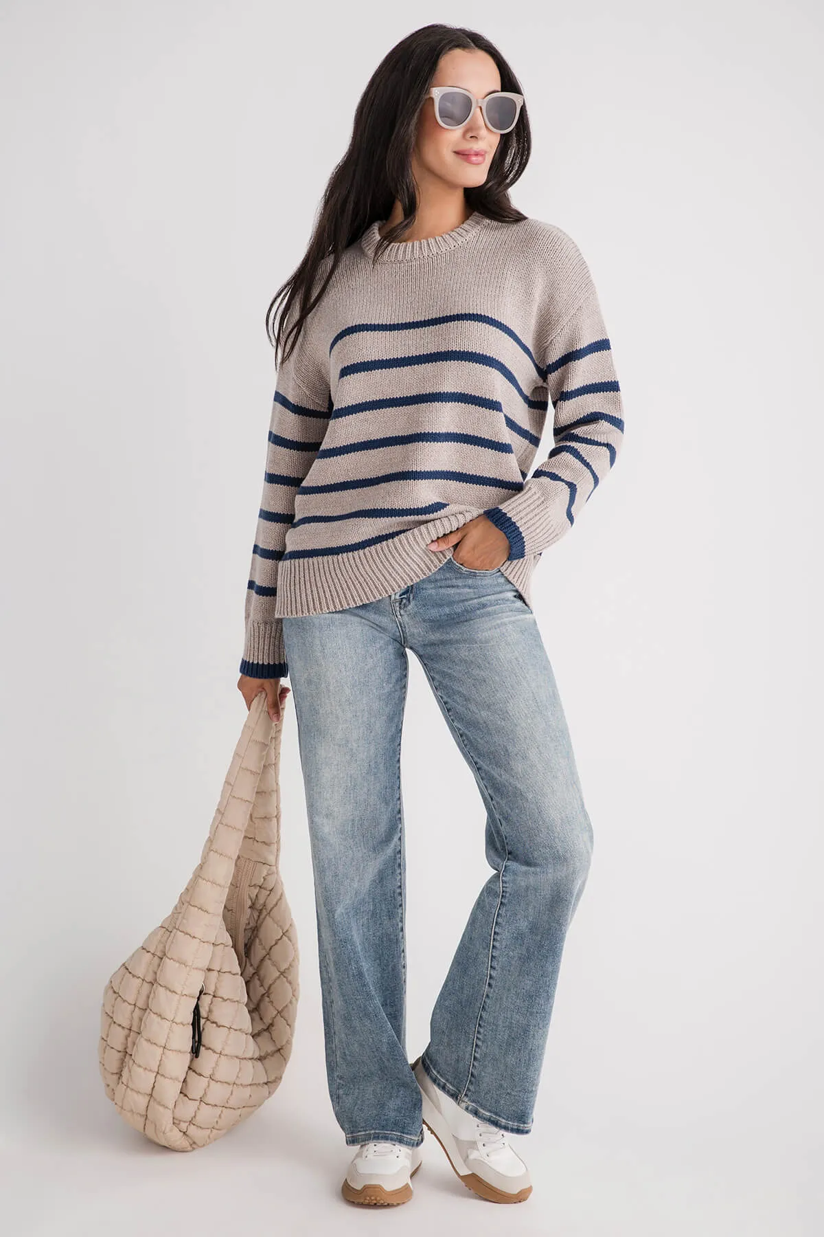 Z Supply Boyfriend Stripe Sweater